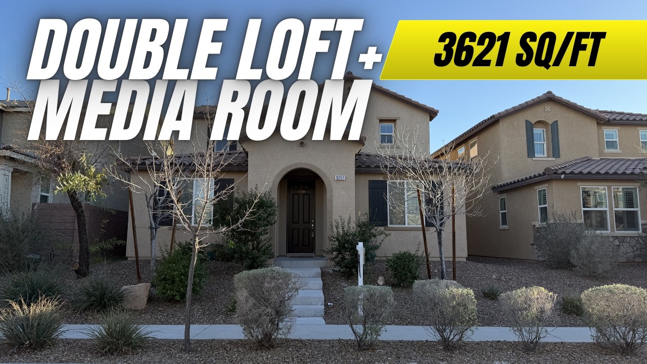 3,621 Sq Ft Inspirada Home Tour | 4 Bed, Loft, Media Room | Henderson, NV