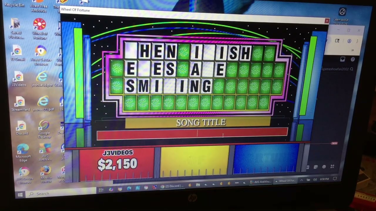 Game 41 of Bigjon’s wheel of fortune for the pc games 