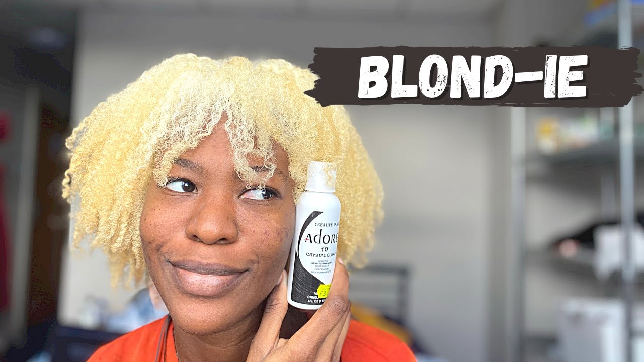 I FINALLY ACHIEVED THE PERFECT BLONDE USING ADORE CRYSTAL CLEAR #mideyussuff