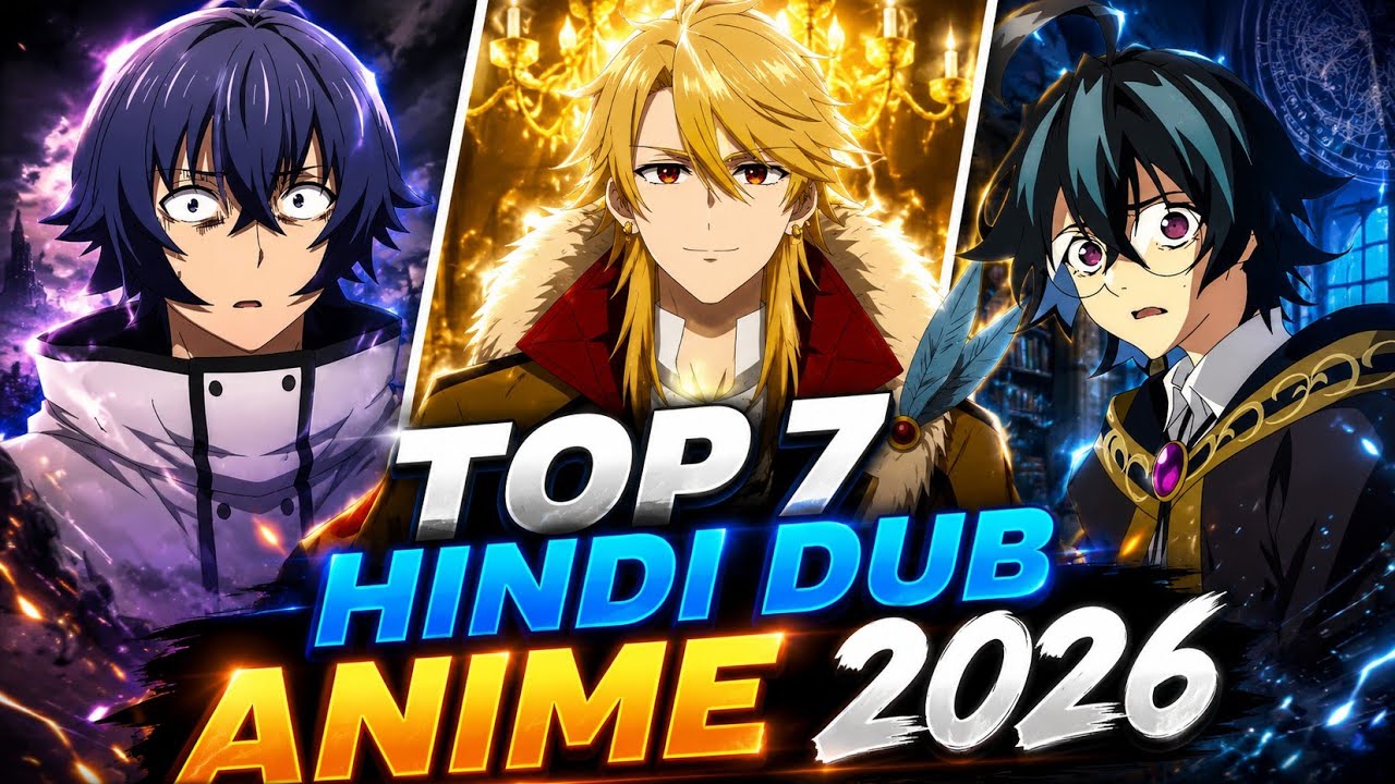 Top 7 Hindi Dubbed Anime 2026 | Best Anime Available in Hindi😍