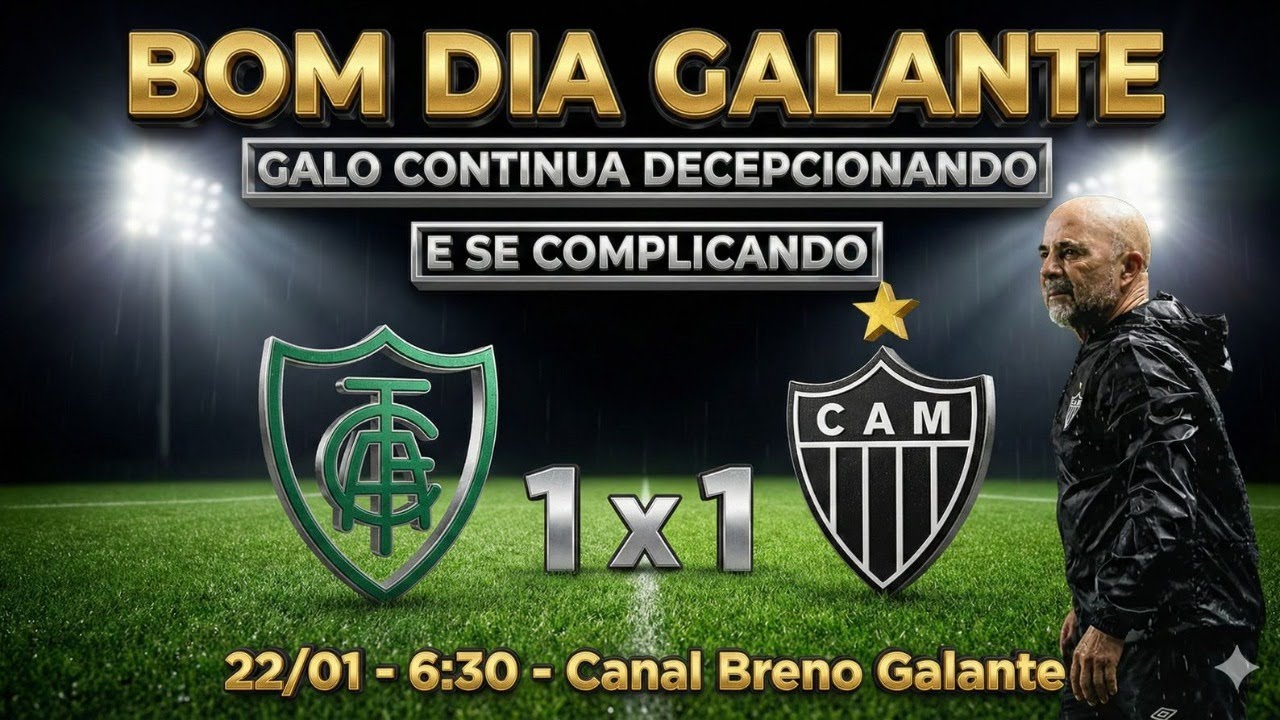 🛑AO VIVO🛑GALO CONTINUA DECEPCIONANDO E SE COMPLICANDO