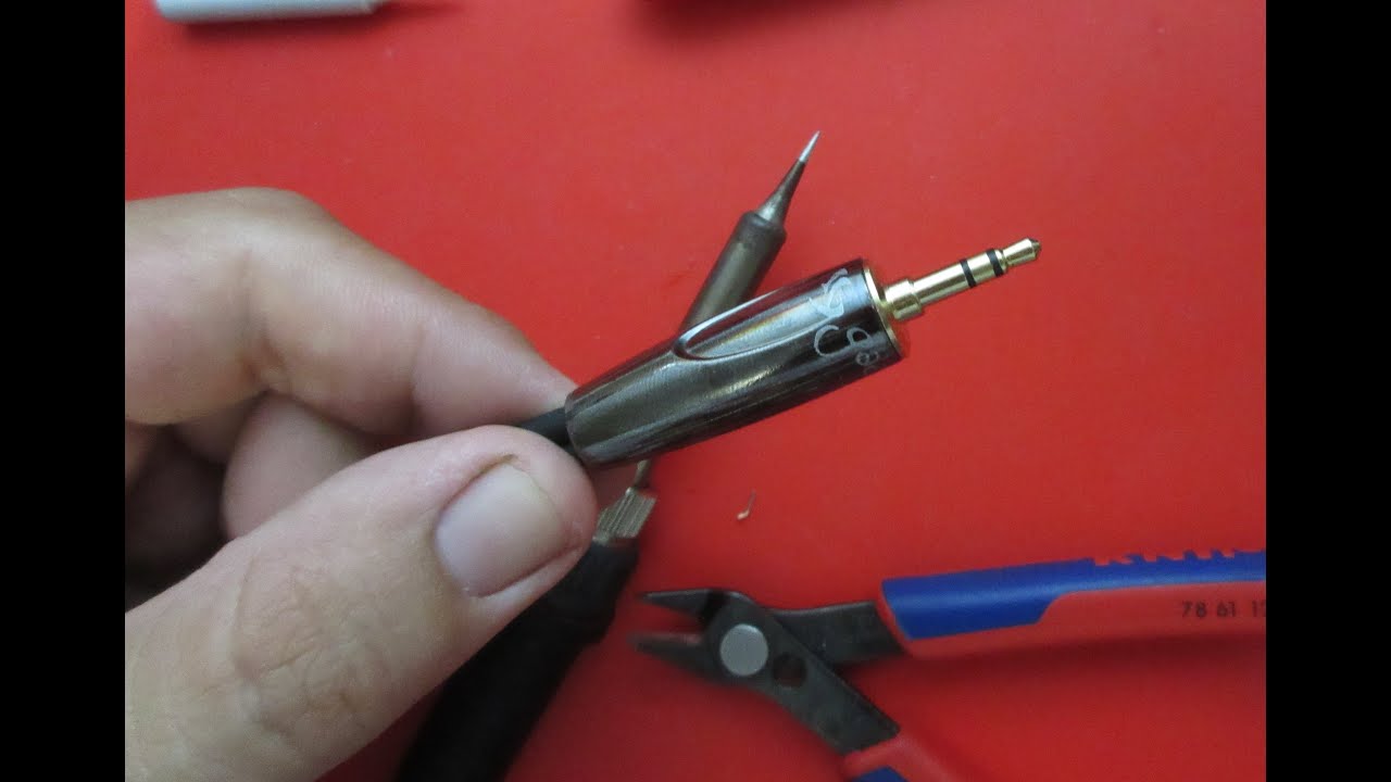 COMO SOLDAR CONECTOR MINIPLUG #electronica #audio #conector #trs #soldering #cautin #music