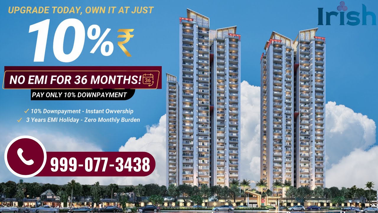 Irish Platinum Sector 10 Greater Noida West | Luxury 3 & 4 BHK Apartments | Low Density Project