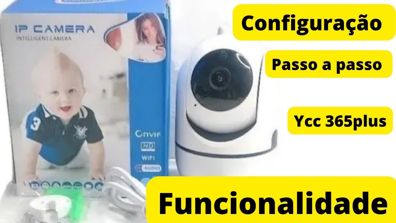 COMO CONFIGURAR CAMERA  WIFI YCC365 PLUS  IP CAMERA BABA ELETRÔNICA PELO CELULAR