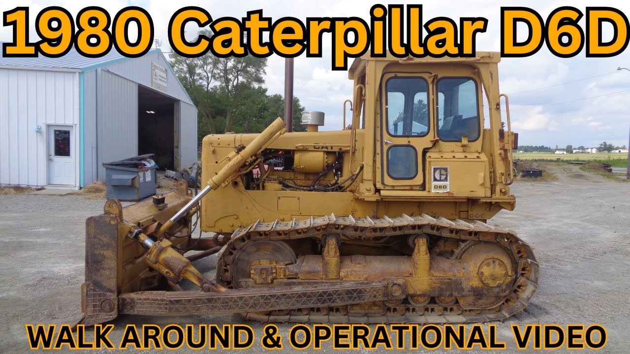 Видеоролик о работе и осмотре бульдозера Caterpillar D6D 1980 года выпуска. 29 900 долларов США