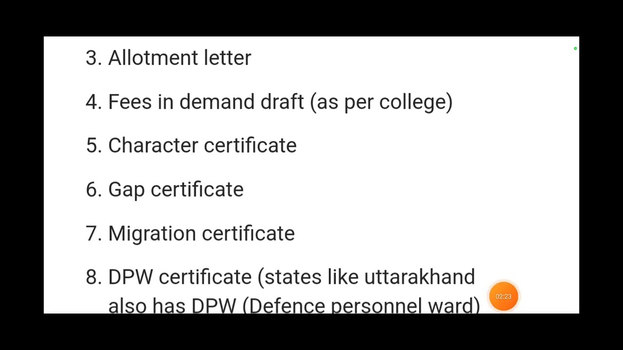 NEET 2022:Important Documents for NEET Counseling||NEET 2022 Counseling Process