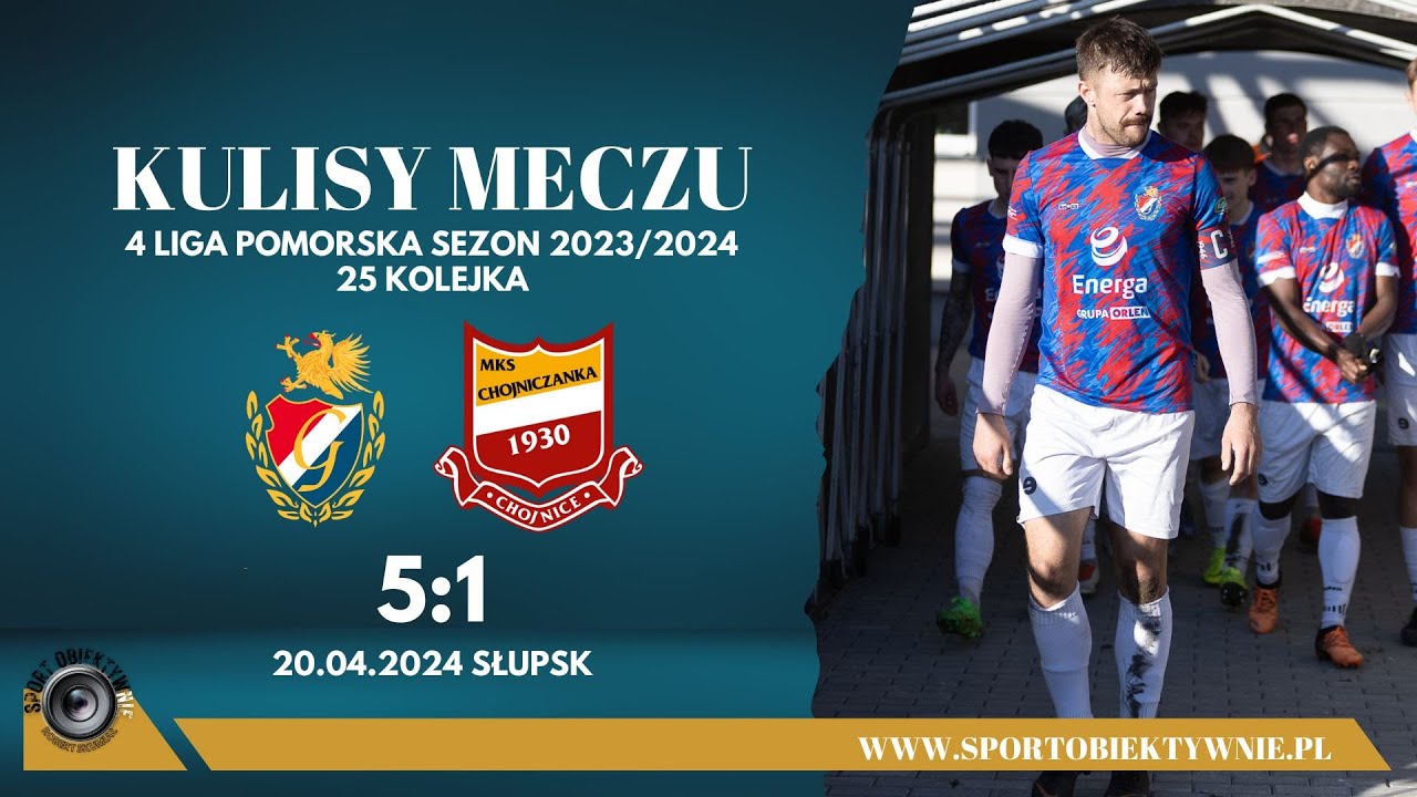Kulisy meczu Energa Gryf Słupsk - Chojniczanka II Chojnice ( 5:1 ) / sezon 2023/24