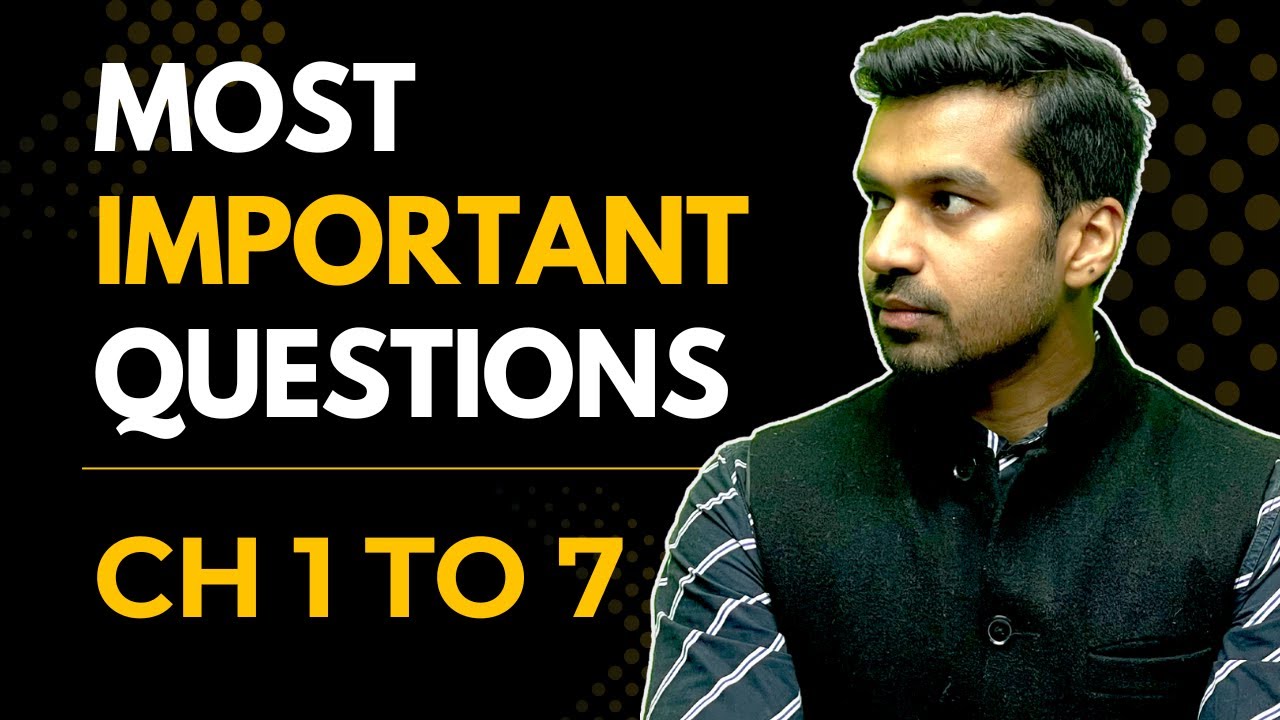 Half yearly Special | Ch 1 to 7 | Most Important Questions | Class 11 Accountancy
