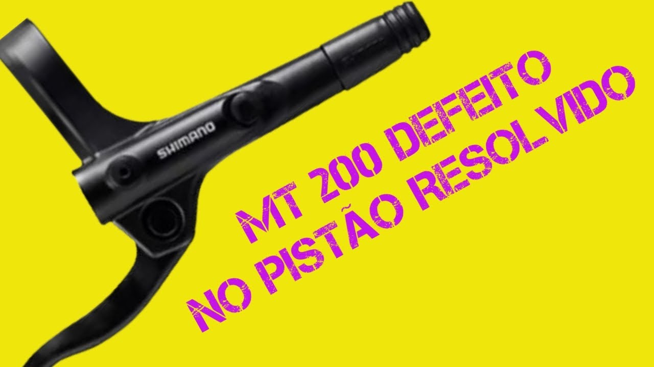 MANETE Shimano MT 200 REPARO NO PISTÃO.