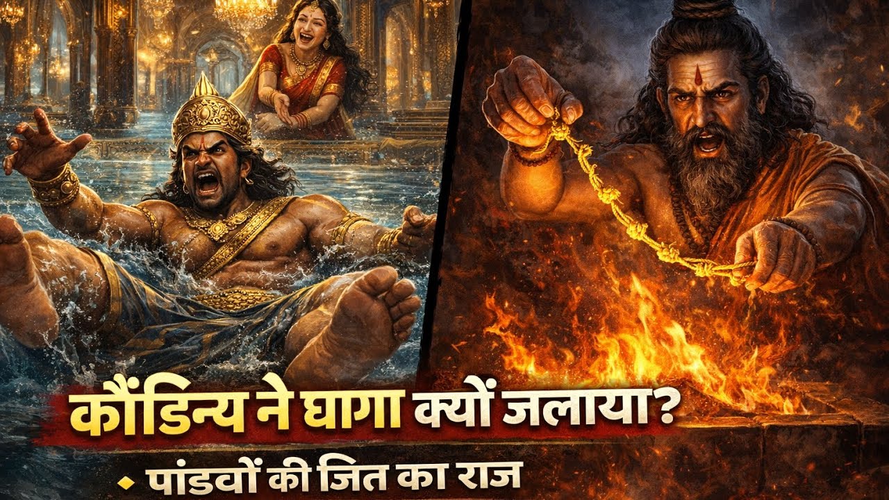 पांडवों ने महाभारत युद्ध कैसे जीता? — 14 गांठों वाले धागे का रहस्य @GauriRelatoLab 