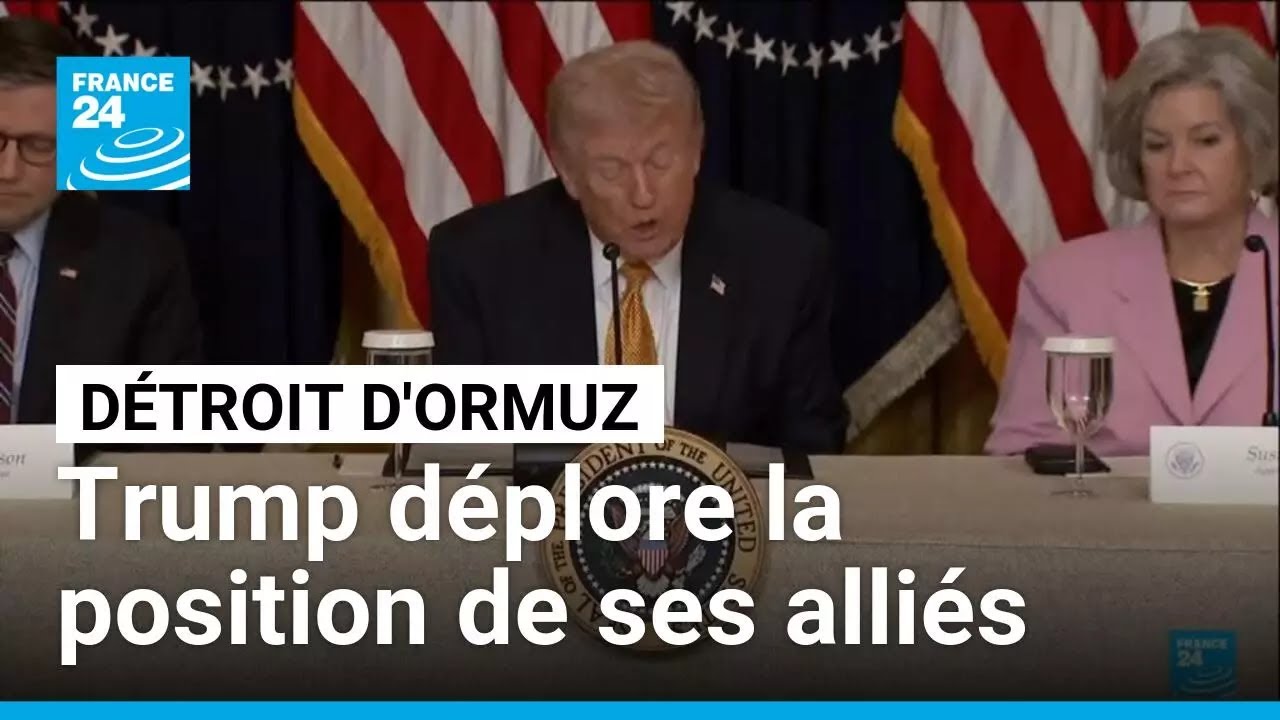 REPLAY - Détroit d'Ormuz : Trump reproche à certains pays leur manque 