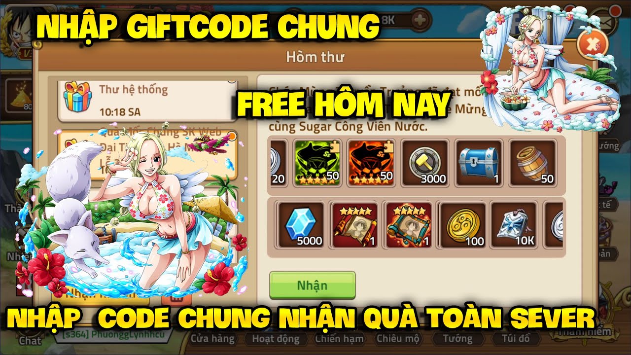Cập Nhật Giftcode Chung Huyền Thoại Hải Tặc Mới Nhất - Nhập Code Chung Sự Kiện To&agrave;n Sever H&ocirc;m Nay