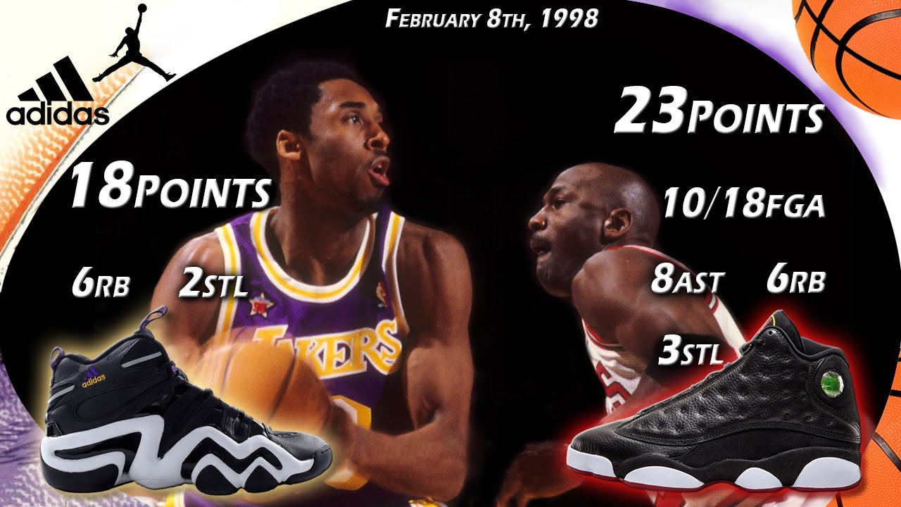 Kobe Bryant VS Michael Jordan Face-off 1998 All Star Game