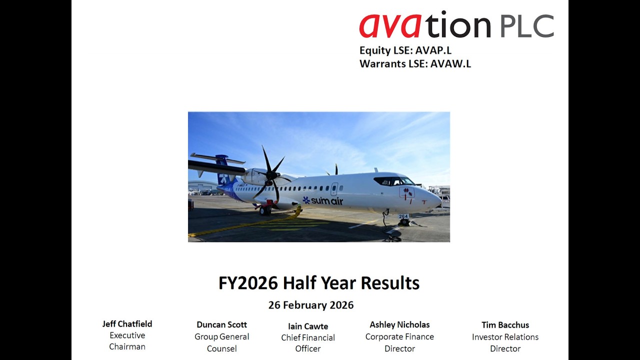 Avation PLC -  2026 Half Year Financial Results call
