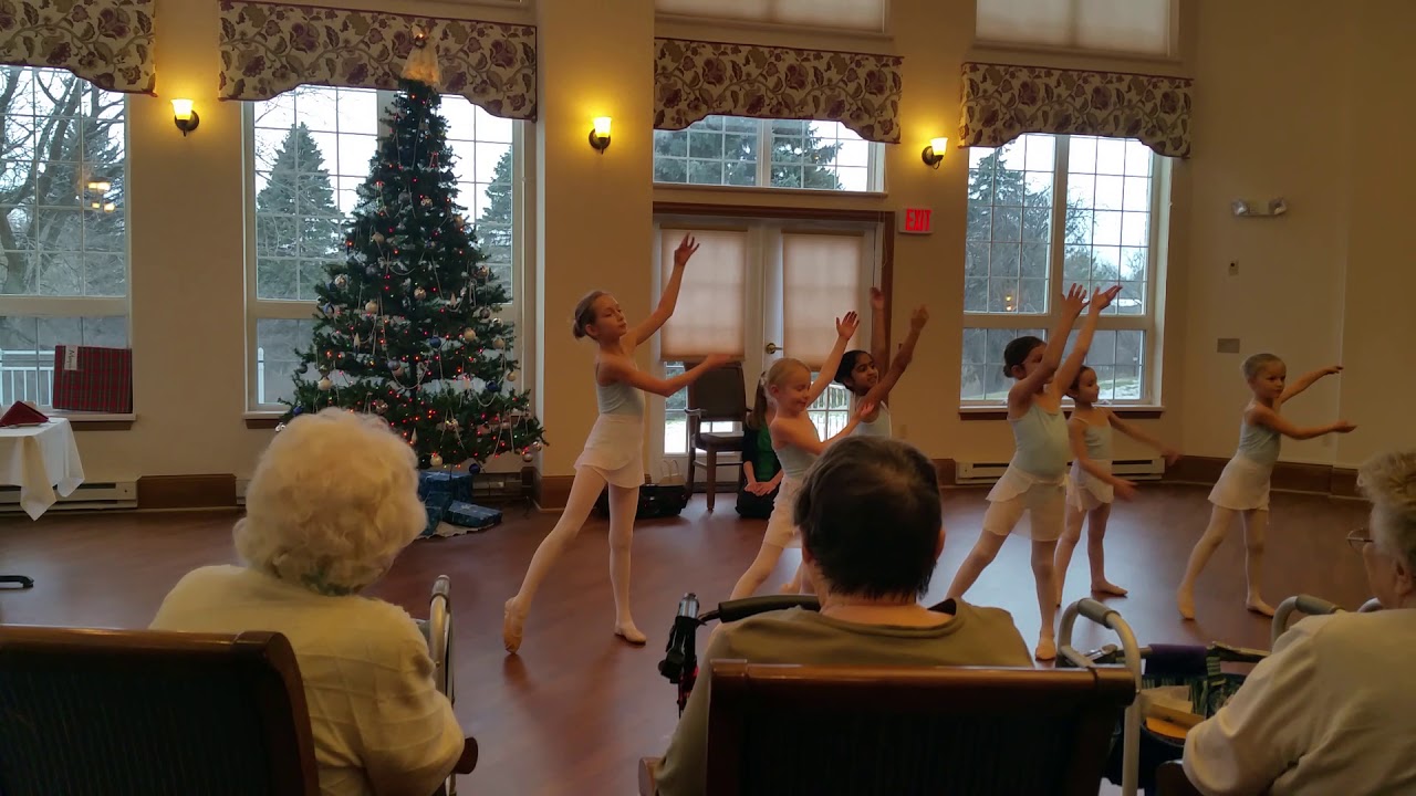 Eliana Johnson Steps of Grace ballet nursing home visit Christmas 2017