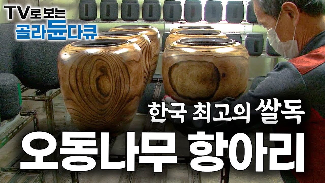 항아리 하나가 이 가격? 쌀벌레 완벽하게 예방한 쌀독, 오동나무 항아리 만드는 과정｜극한직업｜#골라듄다큐