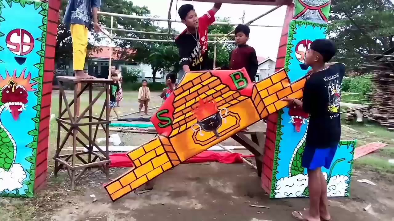 proses pemasangan sandiwara Cilik sinar Buana