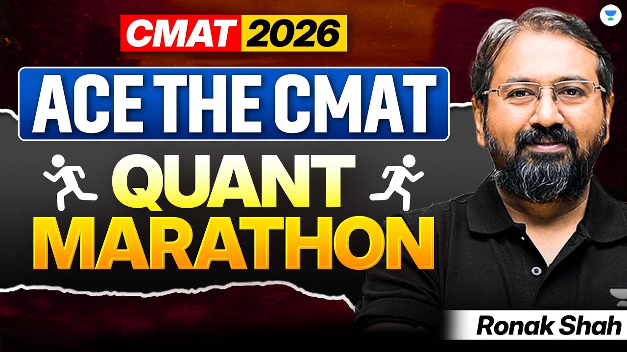 Ace The CMAT: Complete QUANT Marathon || CMAT 2026 | Ronak Shah
