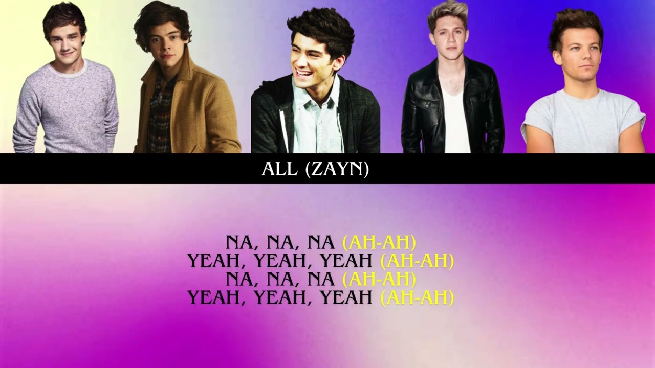 One Direction - Na Na Na Color Coded Lyrics