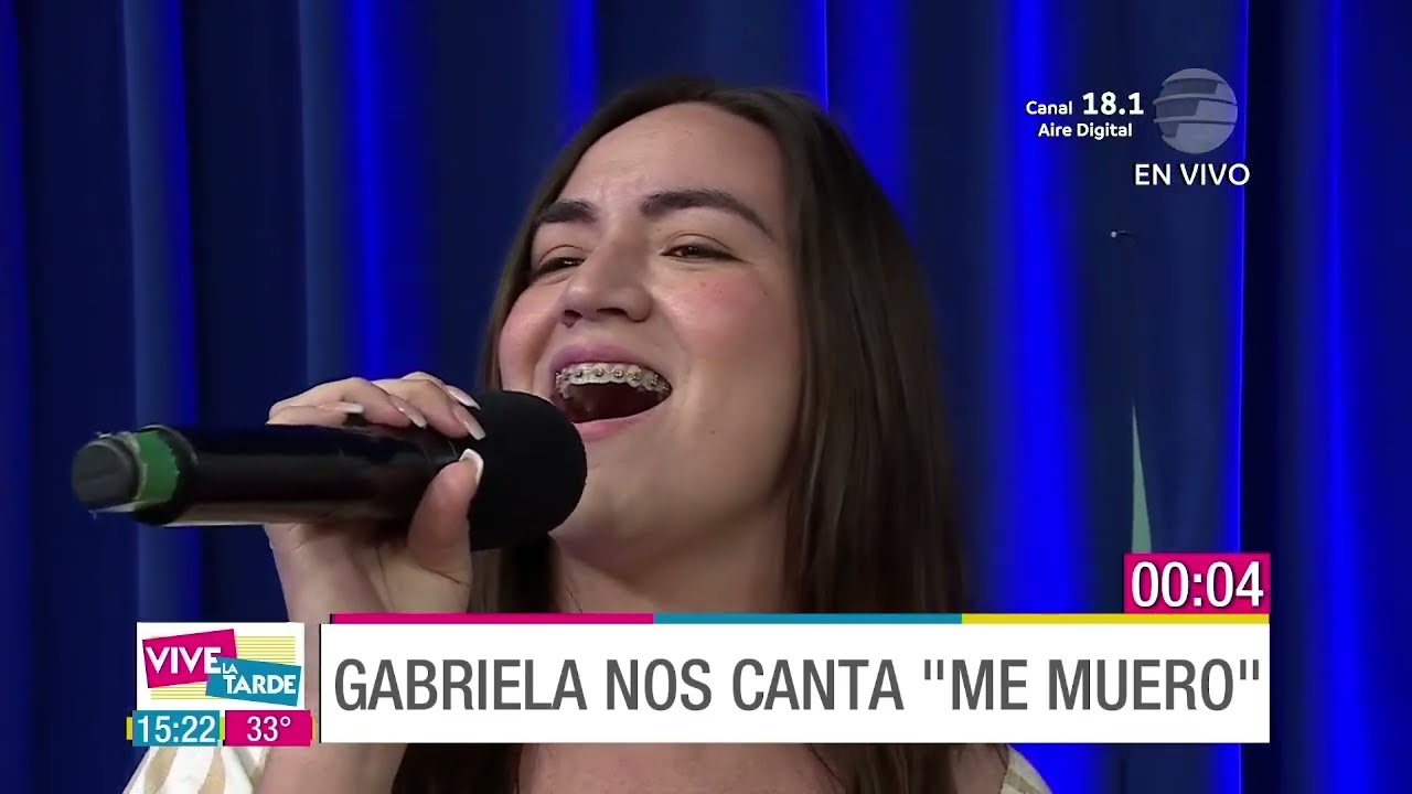 Gabriela Chamorro desde Caraguatay demuestra su talento en el canto en Vive La Tarde
