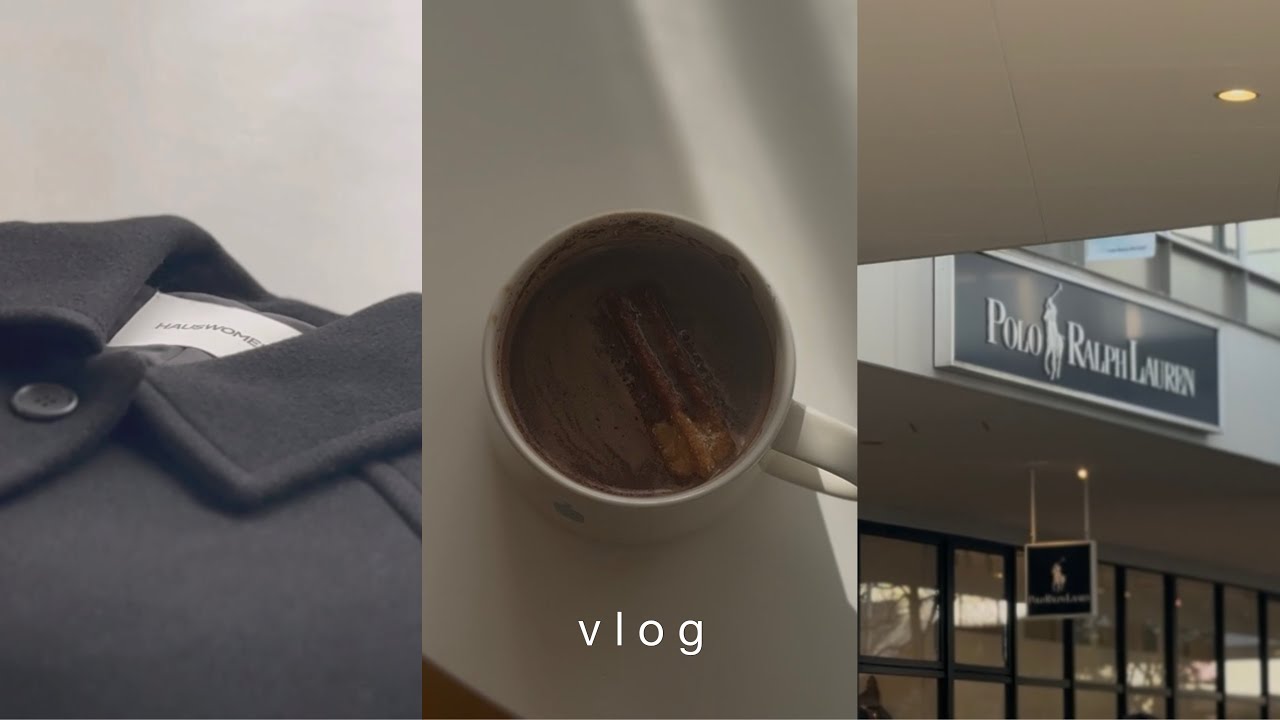 ［ vlog ］社会人の働く日常と休日の記録｜冬の購入品☃️ ( UNIQLO・アウター )｜アウトレット( ラルフローレン🧢 )｜自炊👩🏻‍🍳