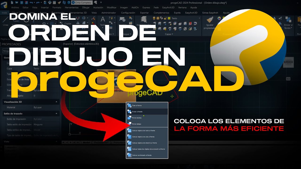 Orden de dibujo | Aprende a utilizar #progeCAD, la Mejor Alternativa #CAD