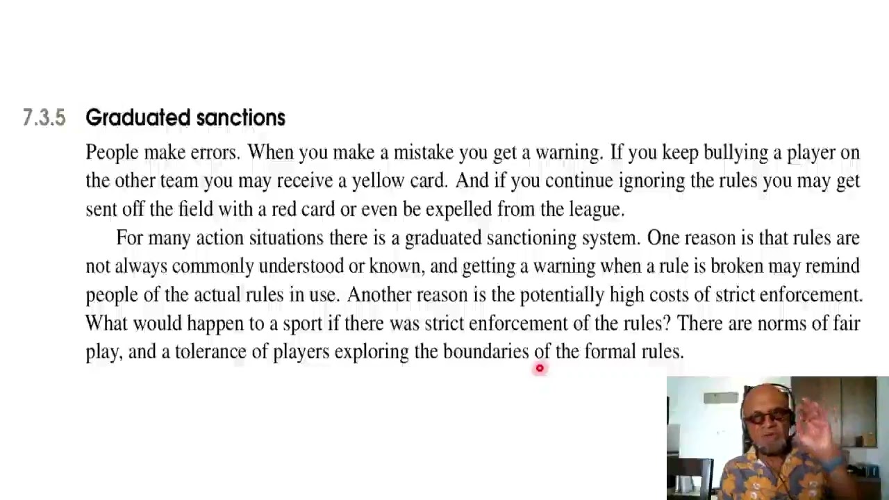 Ch 7 - 3 - The Commons - Monitoring, Sanctions and Conflict-Resolution