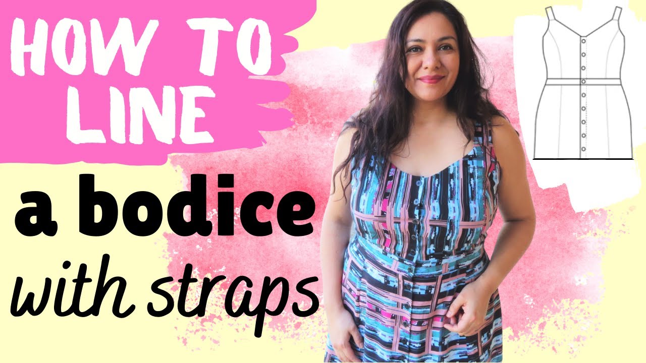 How to line a bodice. Holyoke dress (Cashmerette).  All the sewing!