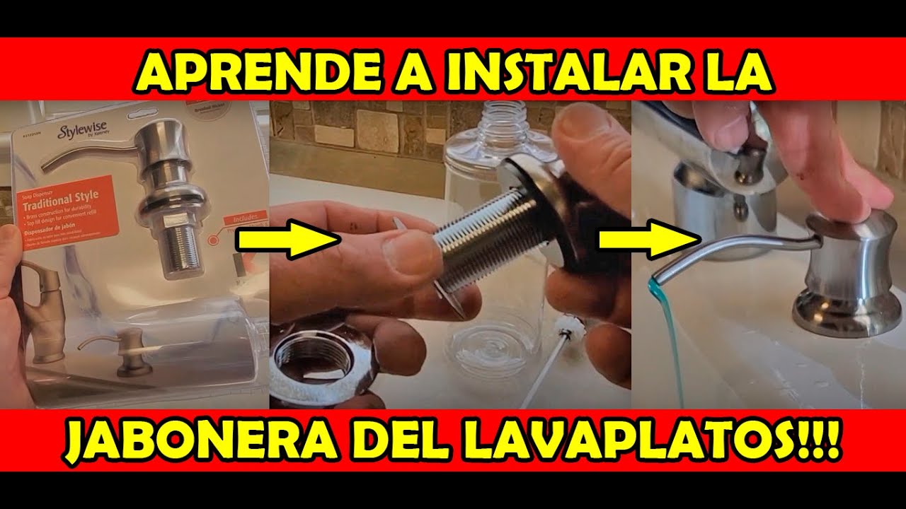 Instalación de DISPENSADOR DE JABÓN en lavaplatos!!!
