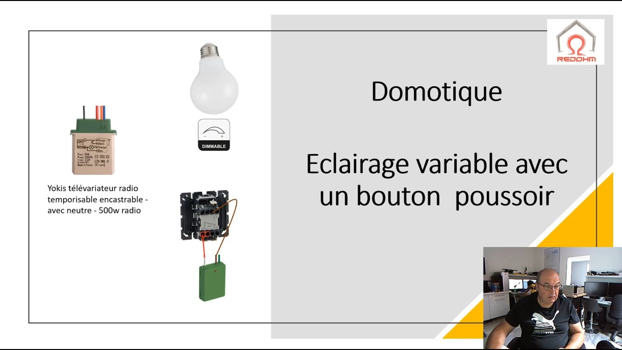 Comment remplacer un eclairage simple par une commande variable ou dimmer sans fils Yokis