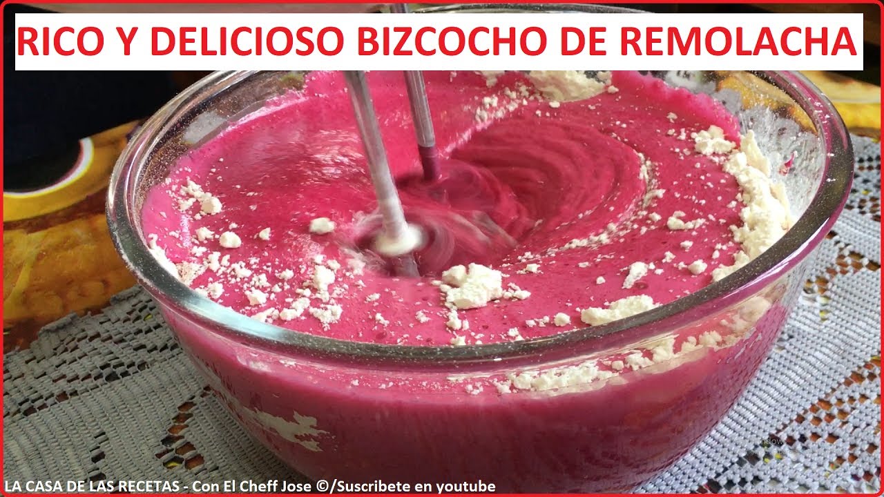 Rico y Delicioso BISCOCHO DE REMOLACHA Que de Seguro TE ENCANTARA HACER Y PROBAR