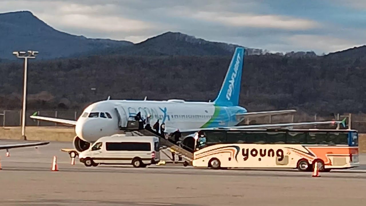GlobalX A320-200 Arrival Miami to Roanoke Carrying the Miami Women's Basketball Team. #a320 12/31/25