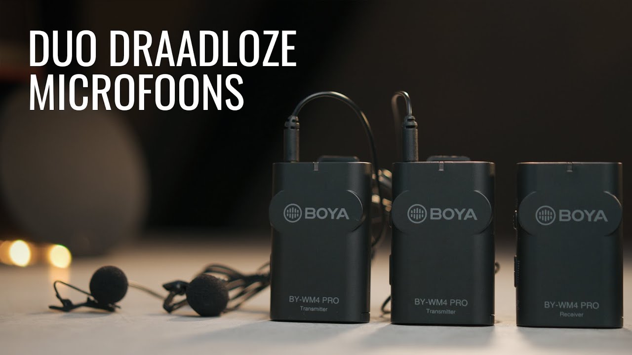Draadloze microfoon voor je camera! // Boya BY-WM4 Pro-K2 Duo Review