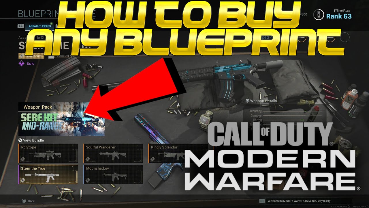 Modern Warfare - How To Buy SPECIFIC BLUEPRINT BUNDLES In The Store! New Store Feature!