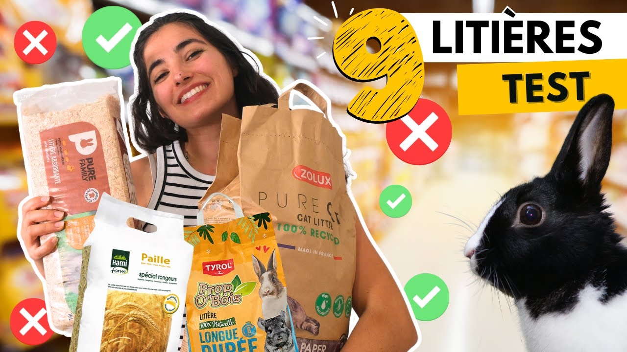 Quelle est la MEILLEURE LITIERE pour LAPIN ? 💧🐰Je teste 9 litières ( Tu risques d'être surpris !)