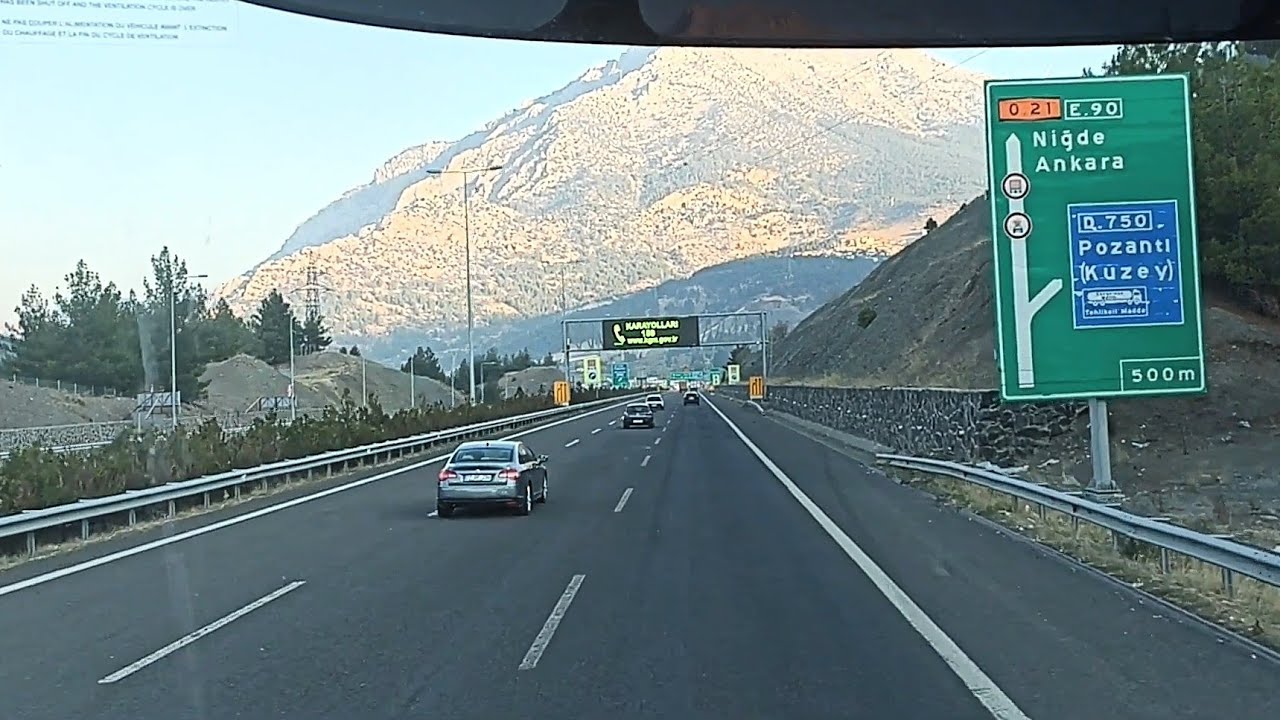 ADANA POZANTI YOLUNDA BİR TIR YANMIŞTI.!