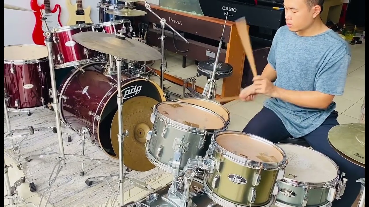Thanh lý bộ trống jazz mini kick 18. Âm thanh hay chuẩn giá chỉ 7.X00tr
