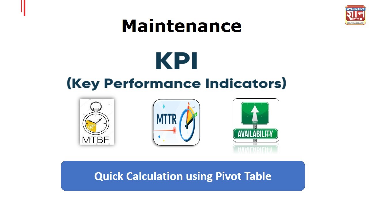 Generating Quick Maintenance KPI report | What is KPI | KPI Dashboard |