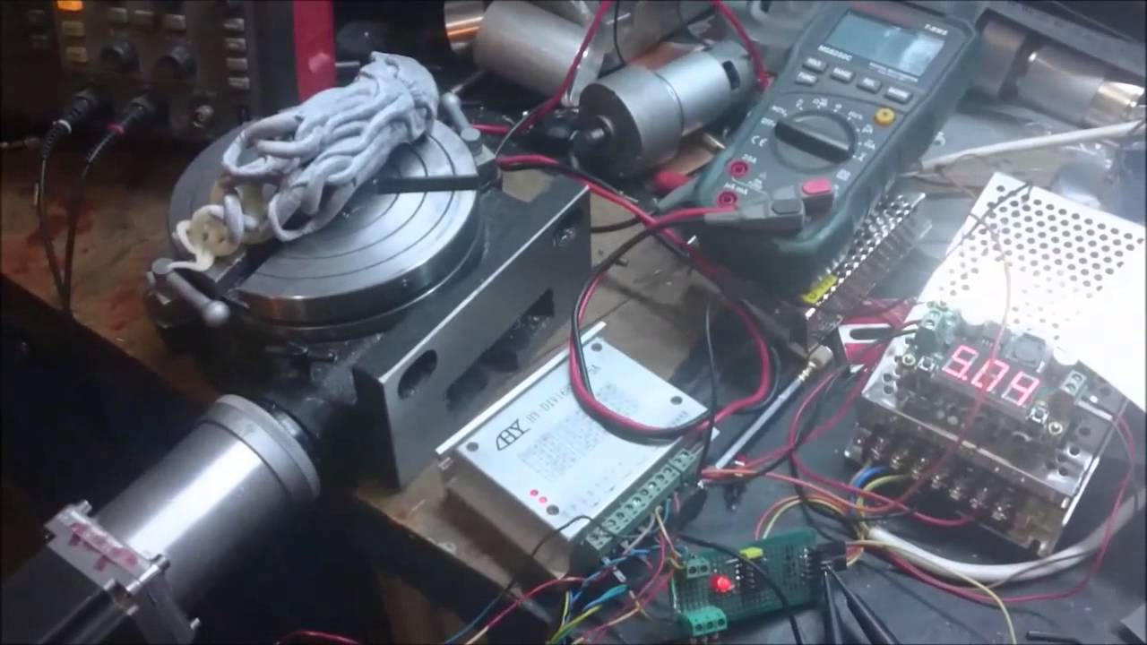 Rotary Table Stepper Motor Adapter Test