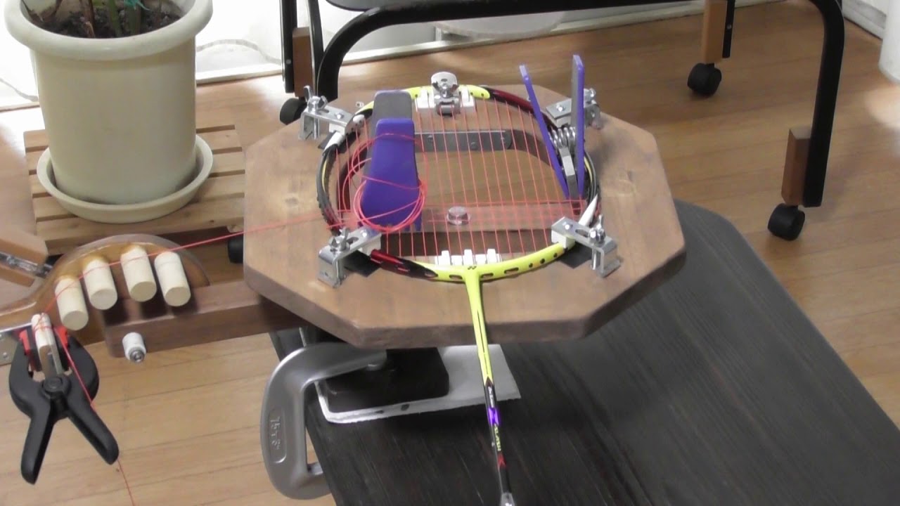 手づくりガット張り機（バドミントン専用）の使い方