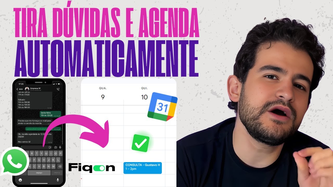Como Fazer Agendamentos no Google Agenda pelo WhatsApp Automaticamente? (FiqOn)