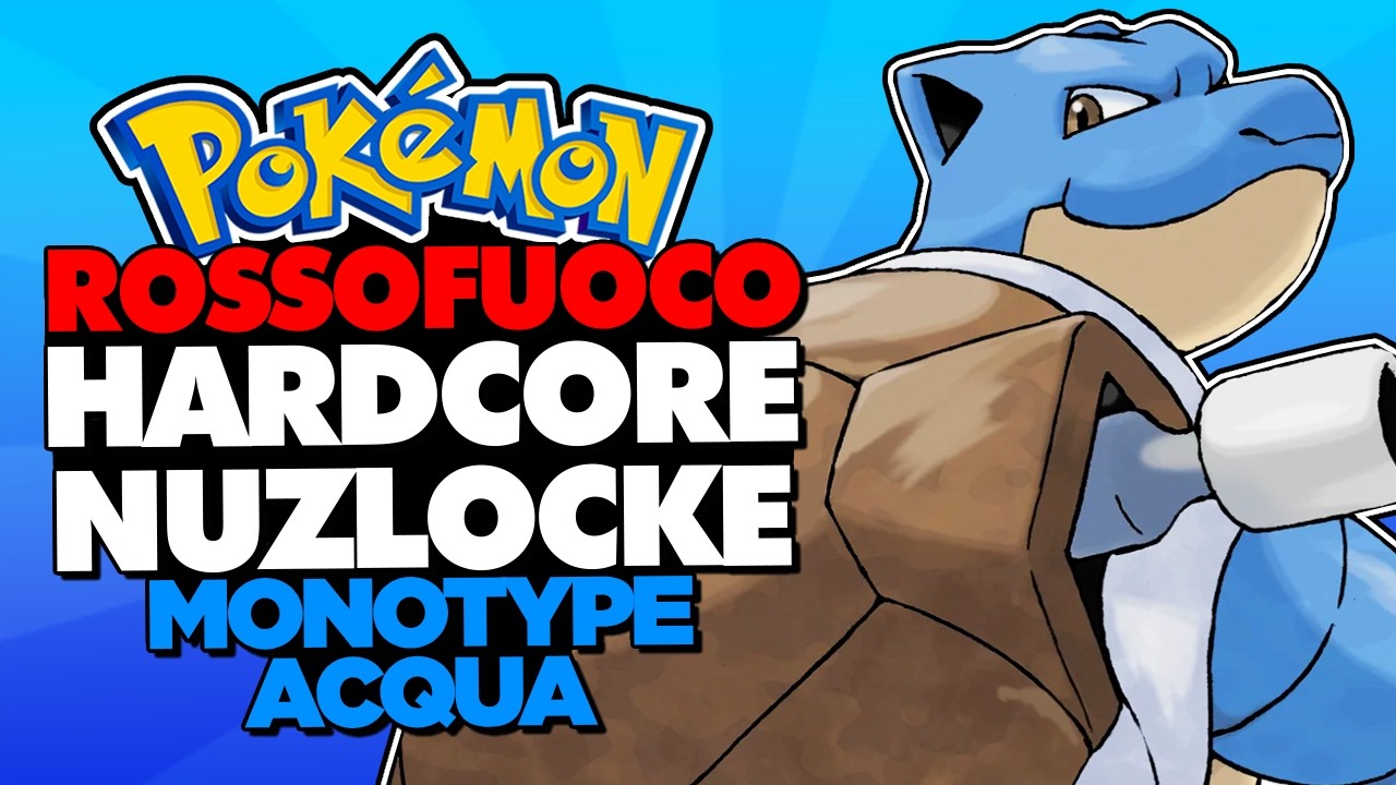 Ho BATTUTO POKÉMON ROSSO FUOCO con SOLO TIPI ACQUA in HARDCORE NUZLOCKE