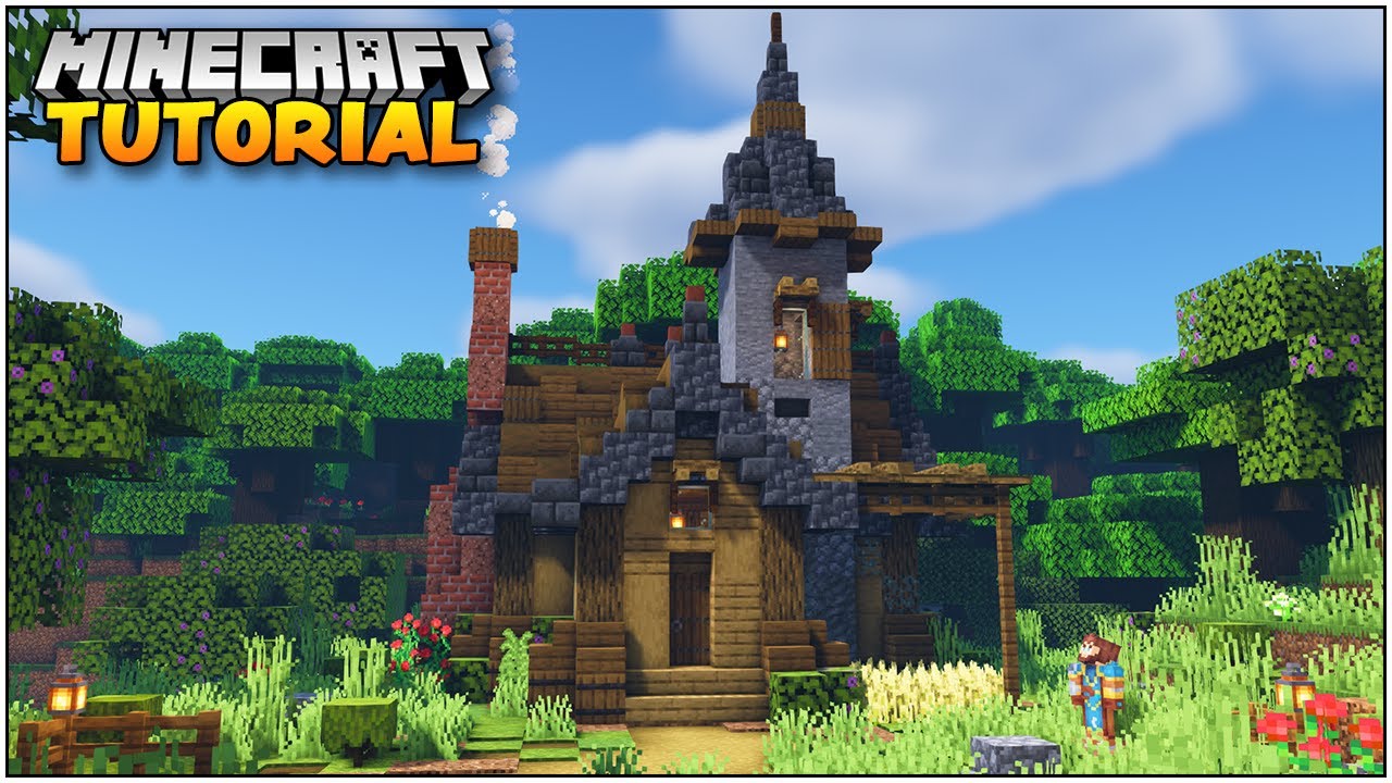 Minecraft 1.18 Tutorial: How to Make a Starter House in Minecraft!