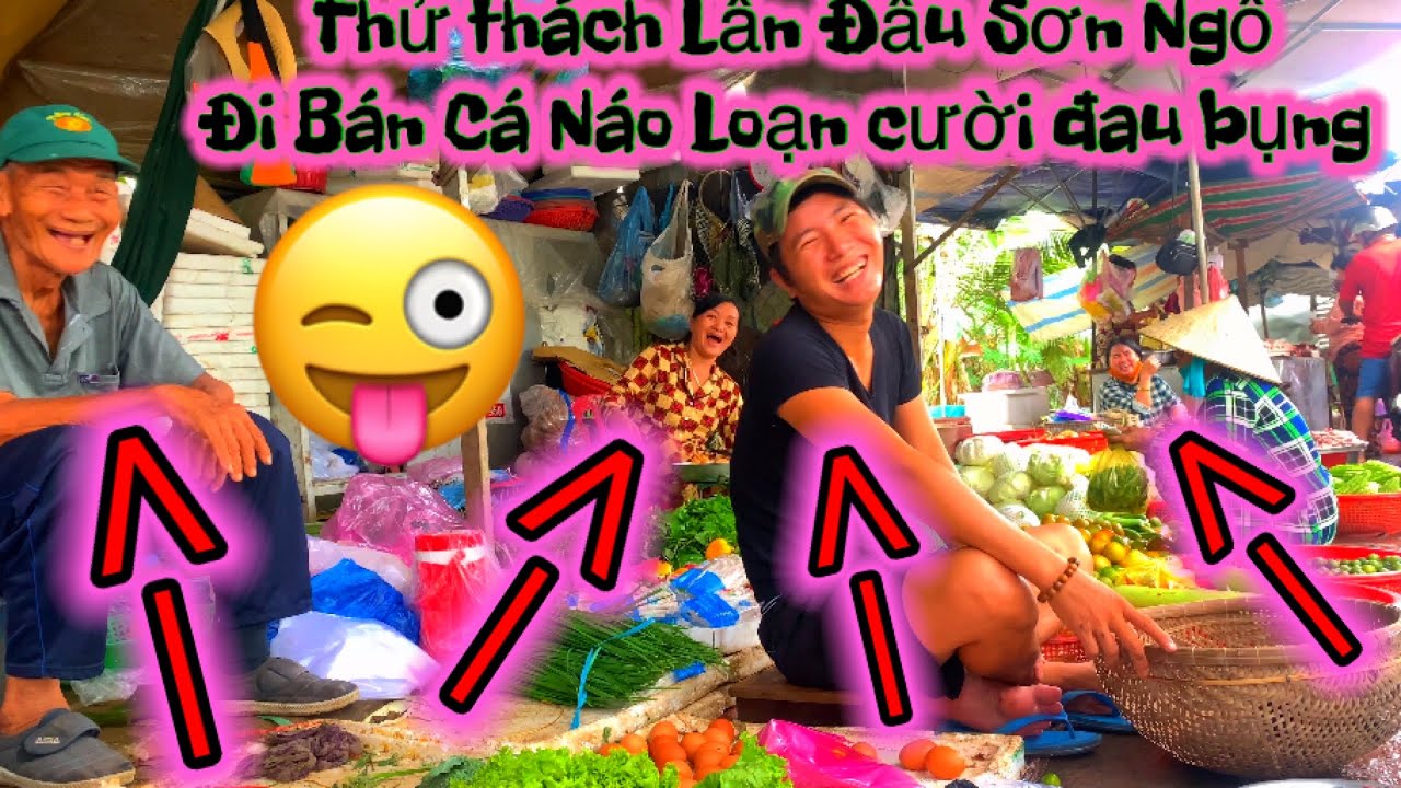 Thử Thách Lần Đầu Sơn Ngố Con Trai Đi Bán Cá | Náo Loạn Chợ Quê Cầu Đốt Cười Đau Bụng | Sơn Ngố Vlog