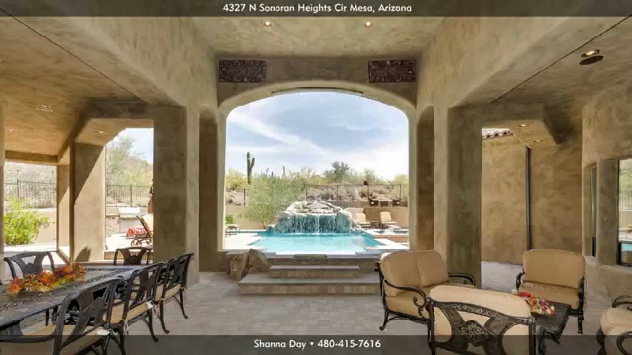 Mesa, AZ Luxury Home For Sale: 5 Bed 6.5 Bath Las Sendas Home w/ Rooftop Waterfall, Pool & Spa!