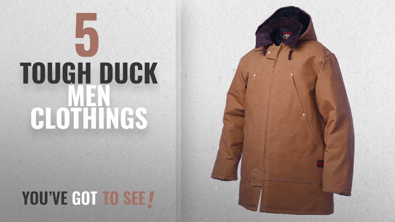 Top 10 Tough Duck Men Clothings [ Winter 2018 ]: Tough Duck Men's Hydro Parka, Brown, Large