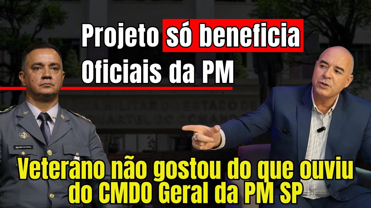 Anteprojeto de Lei da PM SP privilegia APENAS OFICIAIS, alerta Veterano PM