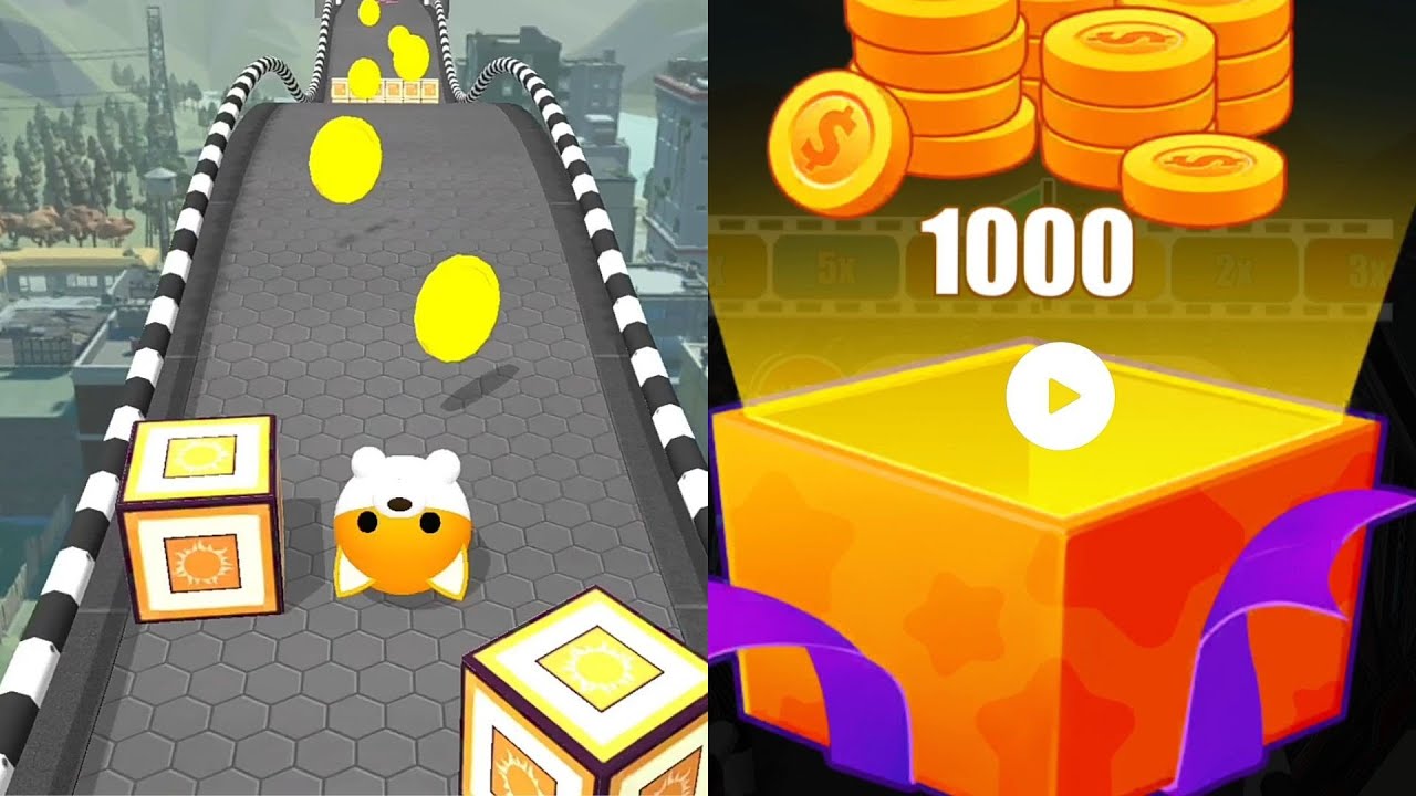 Rolling Ball Sky Escape Gameplay Level 1
