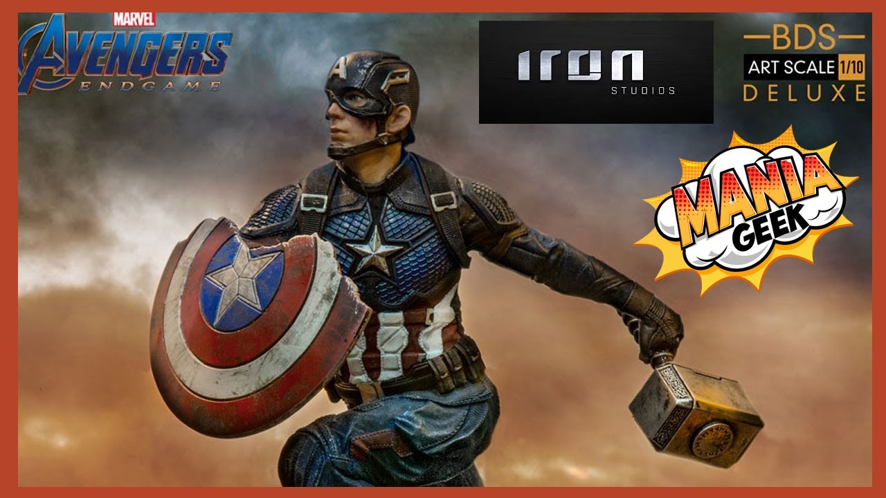 UNBOXING Capitão América Endgame 1/10 - Iron Studios