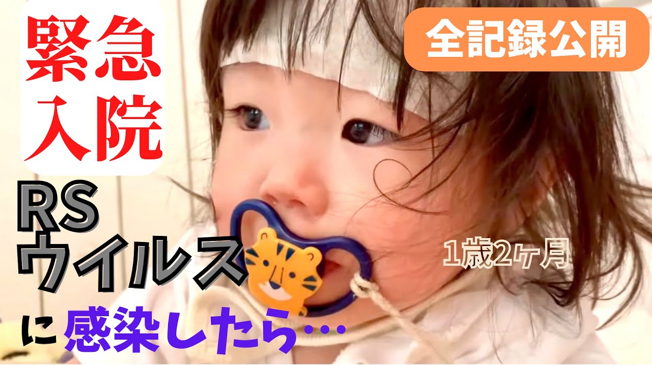 【RSウイルス】緊急入院した1歳2ヶ月女の子｜発症前の違和感～退院までの全記録